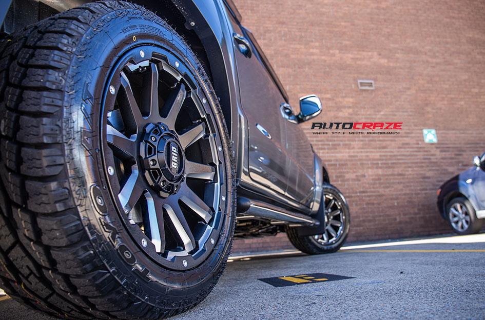 VOLKSWAGEN AMAROK GD05 MATTE BLACK MILLED ACCENTS